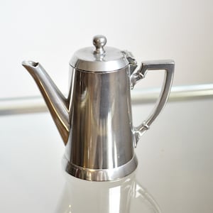 Art Deco Milk Jug Pewter // Stamped with original German mark Fleitmann,Wilke & Co // 20cl