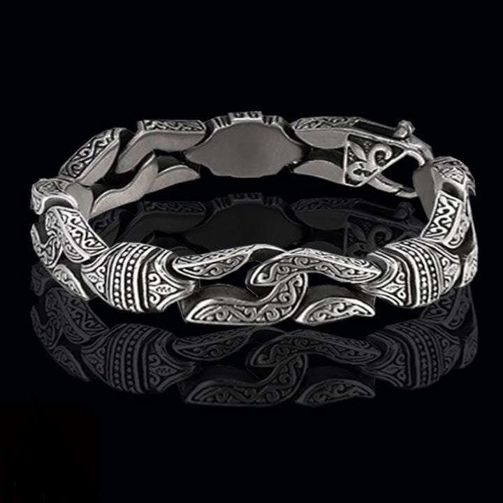 Men's Tribal Stainless Steel Bracelet With Aztec Engravings. - Etsy