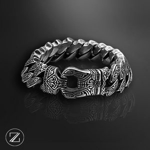 FORT ARCUS BRACELET Men&#39;s tribal bracelet, Stainless steel, Robust and solid, Charm/Biker, Men&#39;s jewelry, Biker.