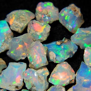 Opale de qualité AAA, opale naturelle d'Éthiopie brute, cristaux naturels, pierre de naissance d'octobre, opale brute pour la fabrication de bijoux