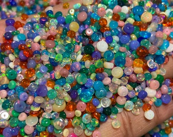 AAA Grade Opal, Multi Opal Beads, Ethiopian Opal Beads, Natural Crystal, October Birthstone, Smooth Rondelle Beads For Jewelry Making