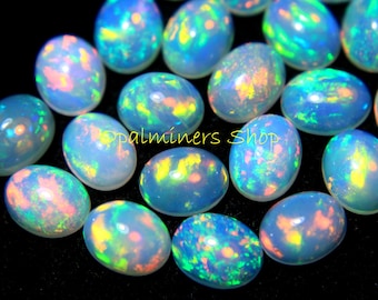 AAA Grade Opal, Welo Opal, Opal Crystal, Multi fire Opal, Natural Ethiopian Opal , White Opal, Fire Opal, Opal Cabochon Jewelry Making