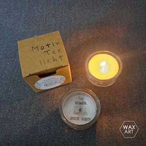 Bougie chauffe-plat à motif "C'est si beau que tu existes !"