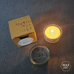 Bougie chauffe-plat à motif "joyeux anniversaire"