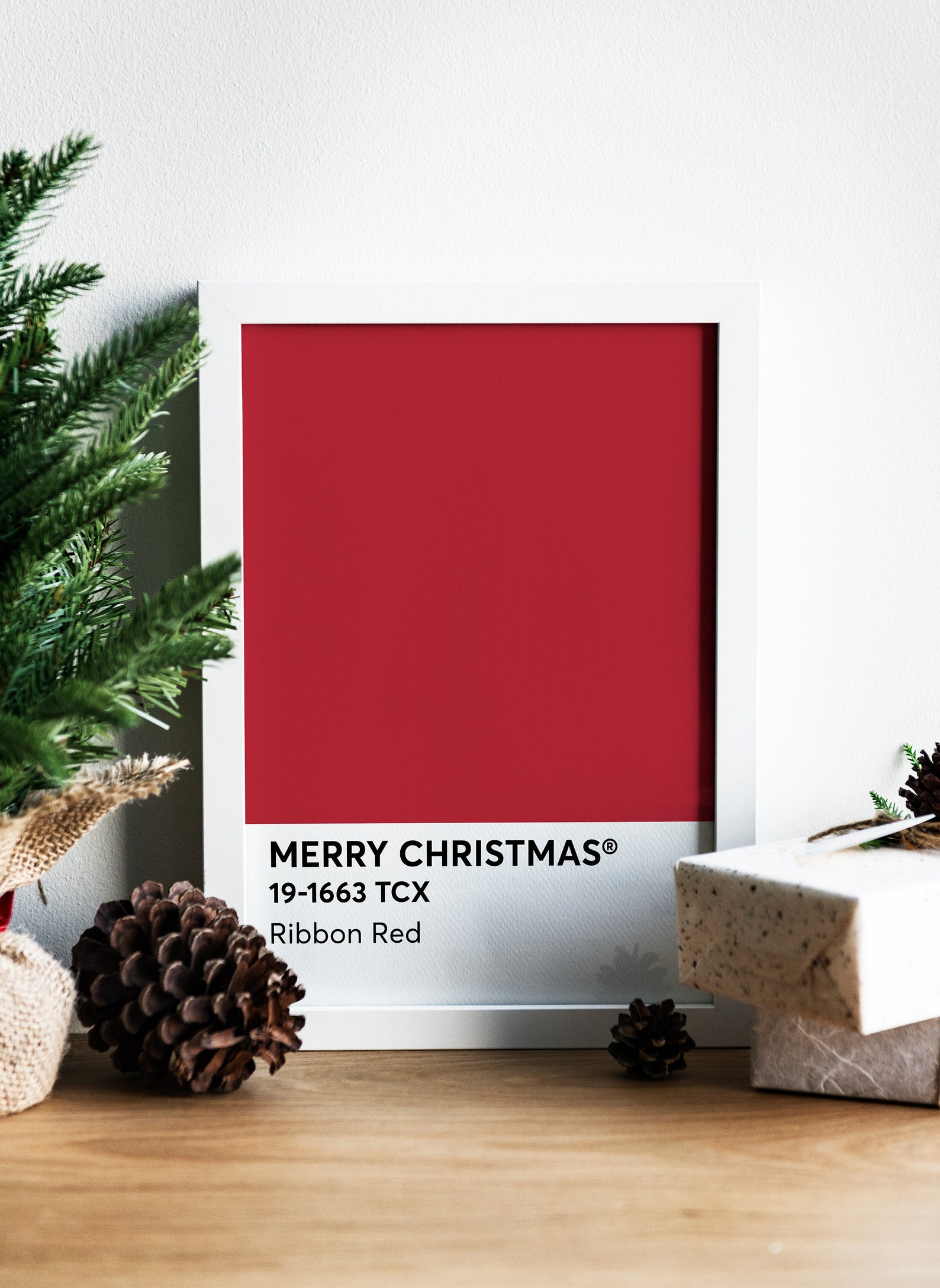 Pantone Merry Christmas Ribbon Red 191663 TCX Christmas Etsy