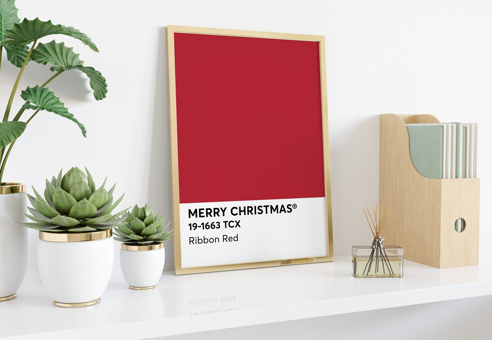 Pantone Merry Christmas Ribbon Red 191663 TCX Christmas Etsy