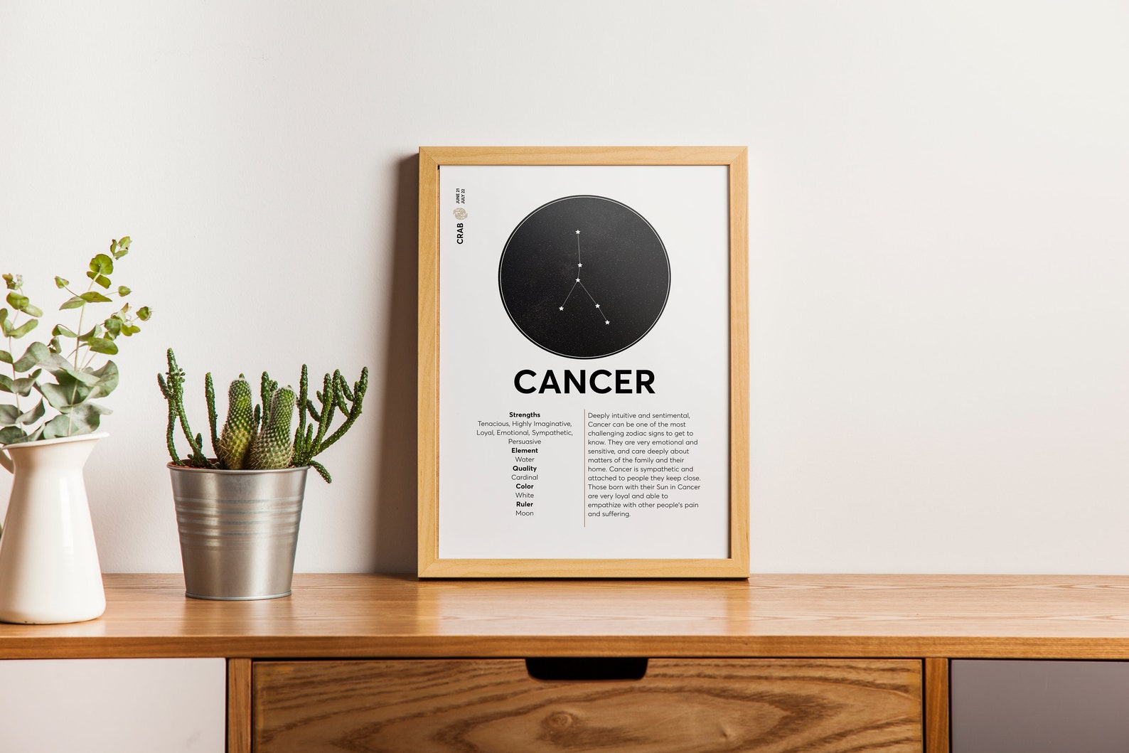 Cancer Print Cancer Wall Art Cancer Zodiac Cancer Birthday Cancer