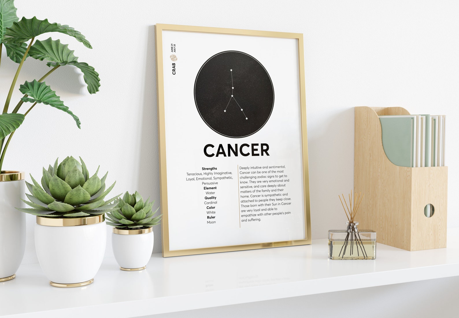 Cancer Print Cancer Wall Art Cancer Zodiac Cancer Birthday Cancer