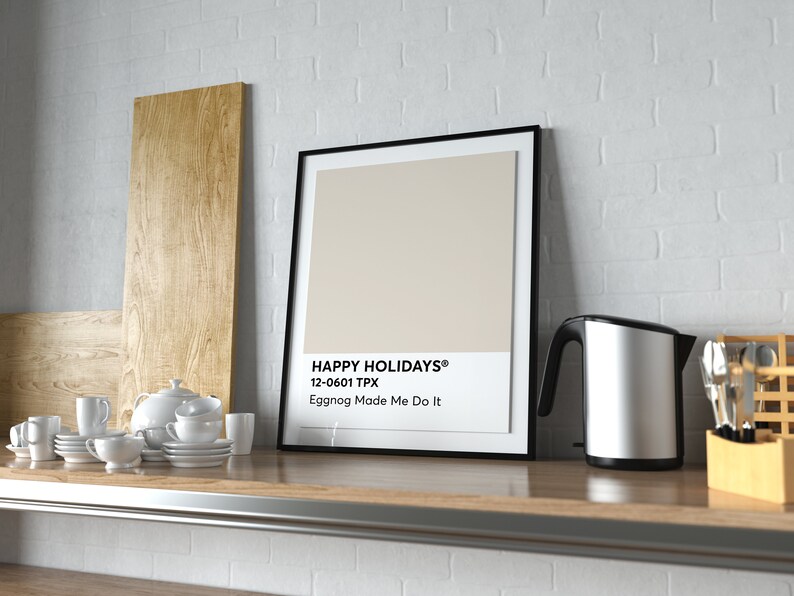 Pantone Happy Holidays Eggnog Made Me Do It 120601 TPX Etsy