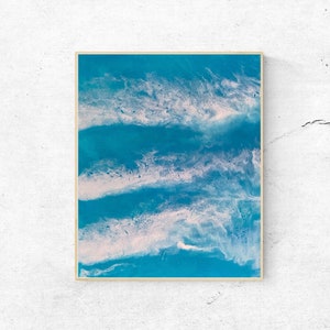 Resin Wave Print, Ocean Art Prints, Beach Print, Digitale Wall Art, Beach Digital Print, Digitale Download, Print At Home, Resin print