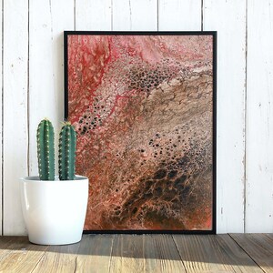 Volcanic Print, Digital Wall Art, Digital Download, Print At Home, Wall Art, Printable, Volcanic Scene, Volcanic Painting