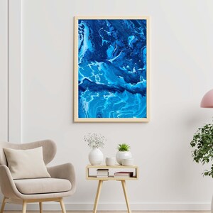 Ocean Art Print, Aerial Beach Print, Digital Wall Art, Beach Digital Print, Modern Coastal, Digital Download, Print At Home, Wall Art