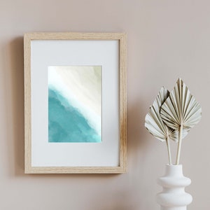 Beach Digital Print, Ocean Art Prints, Aerial Beach Print, Digital Wall Art, Modern Coastal, Digital Download, Print At Home, Wall Art