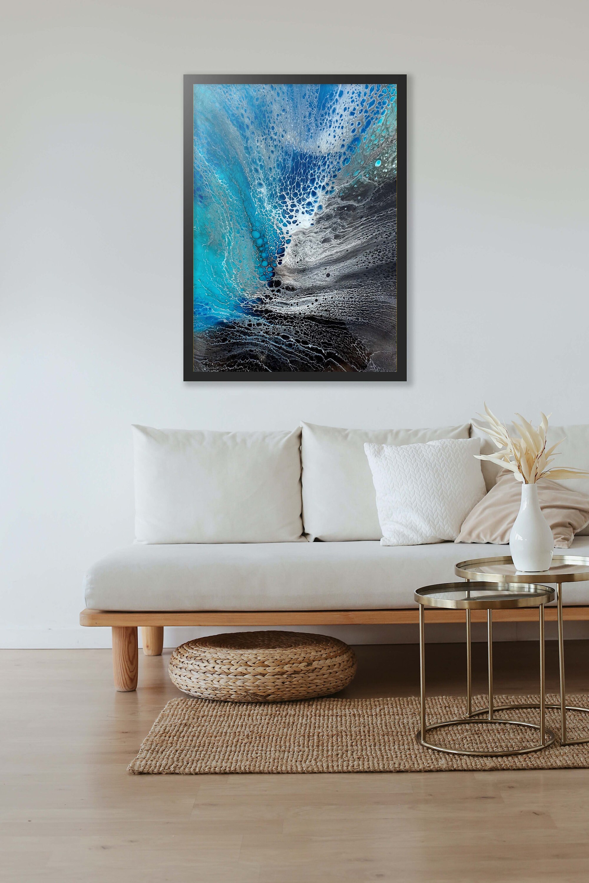 Printable Ocean Art, Resin Print, Ocean Art Prints, Digital Wall Art, Beach Digital Print ...