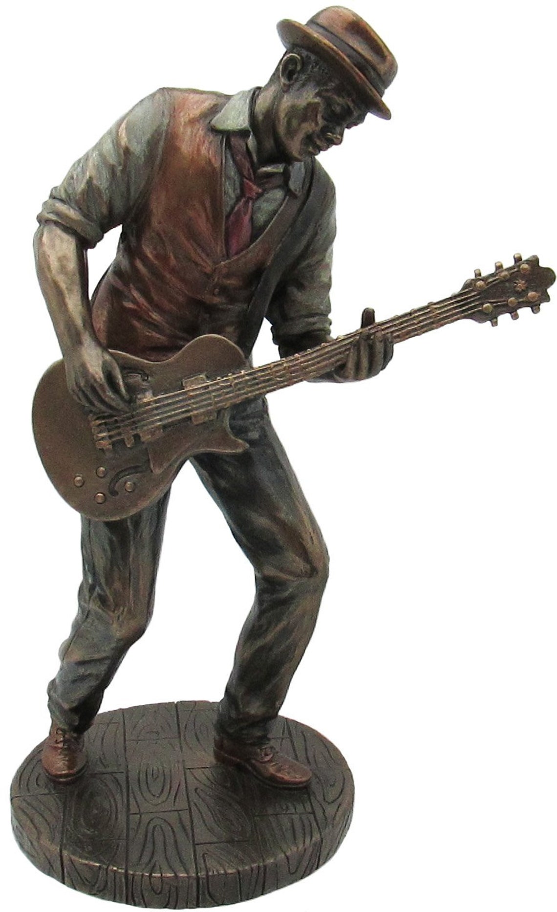 Jazz Band Bronze Sculpture Guitarist Etsy