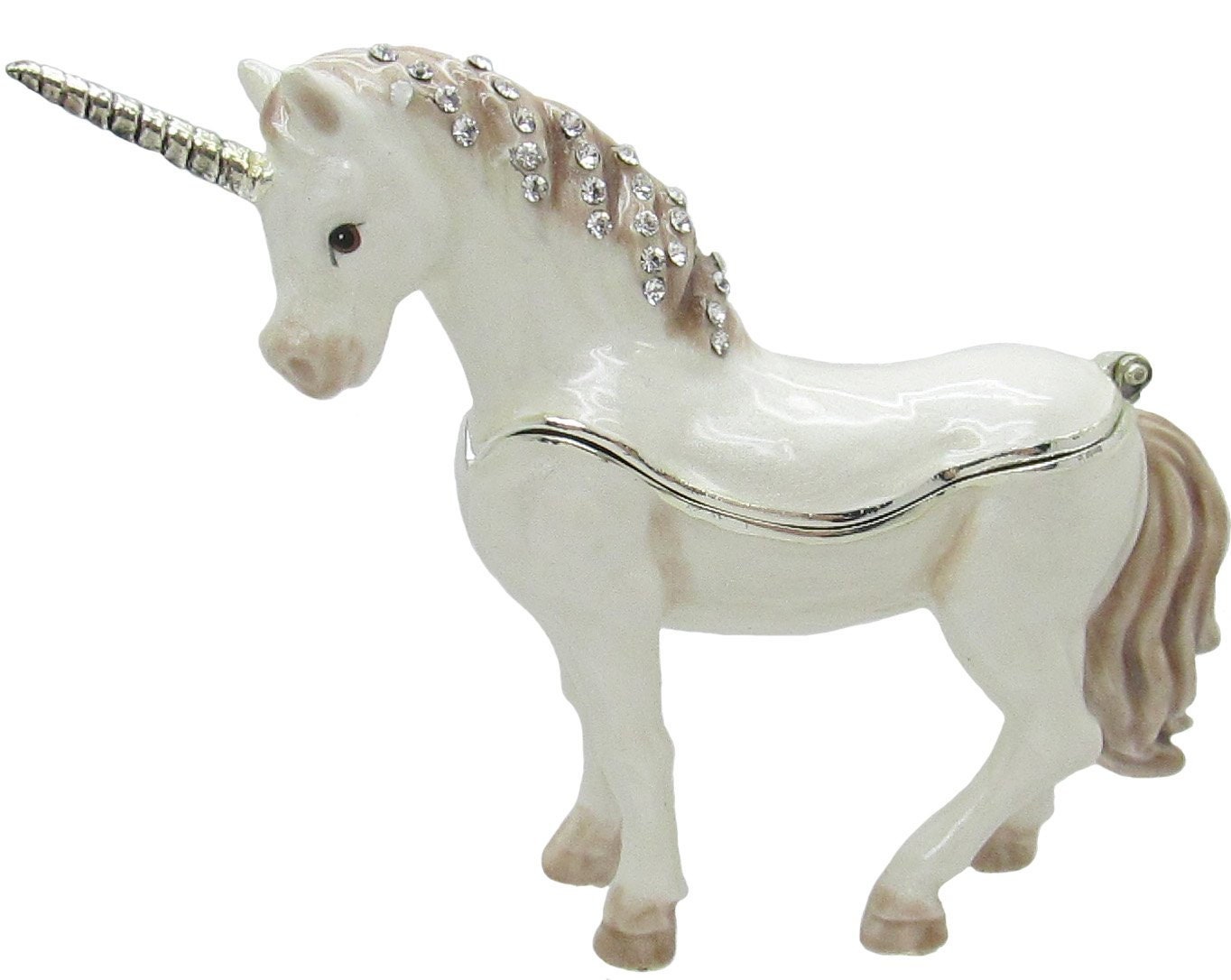 Unicorn Jeweled Trinket Box with Austrian Crystals 2 Etsy