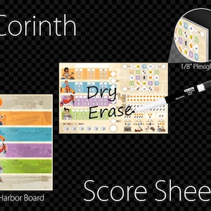 Premium Acrylic Corinth Score Sheet Upgrade, Reusable, Dry Erase