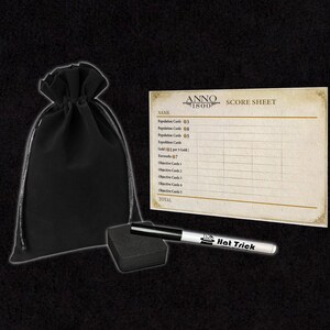 Premium Acrylic ANNO 1800 Score Sheet Upgrade, Reusable, Wet Erase and Dry Erase image 3
