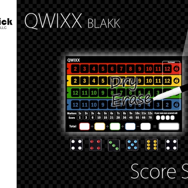 Qwixx Score Sheets Etsy