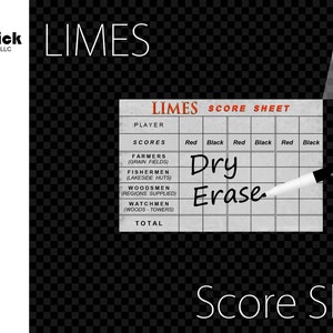 Akryl LIMES poängark, återanvändbar whiteboardtavla