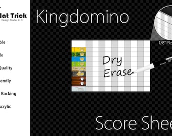 Premium Acrylic Kanagawa Score Sheet Upgrade, Reusable, Score Pad ...