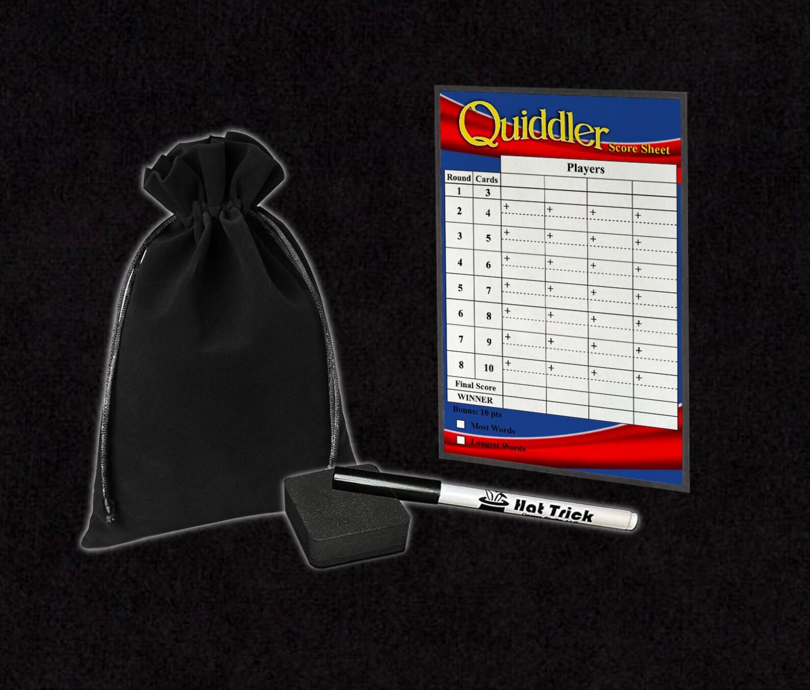 Laminated Quiddler Score Sheet, Waterproof, Reusable, Wet Erase and Dry ...