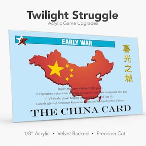 Twilight Struggle Acrylic Upgrade Set - China Card & War Deck Organizer (6-teiliges Set)