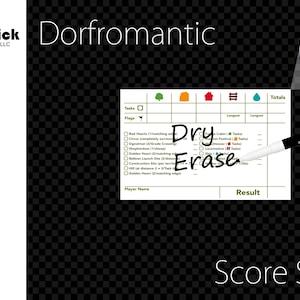 Premium Acrylic Dorfromantik Score Sheet Upgrade, Reusable, Dry Erase