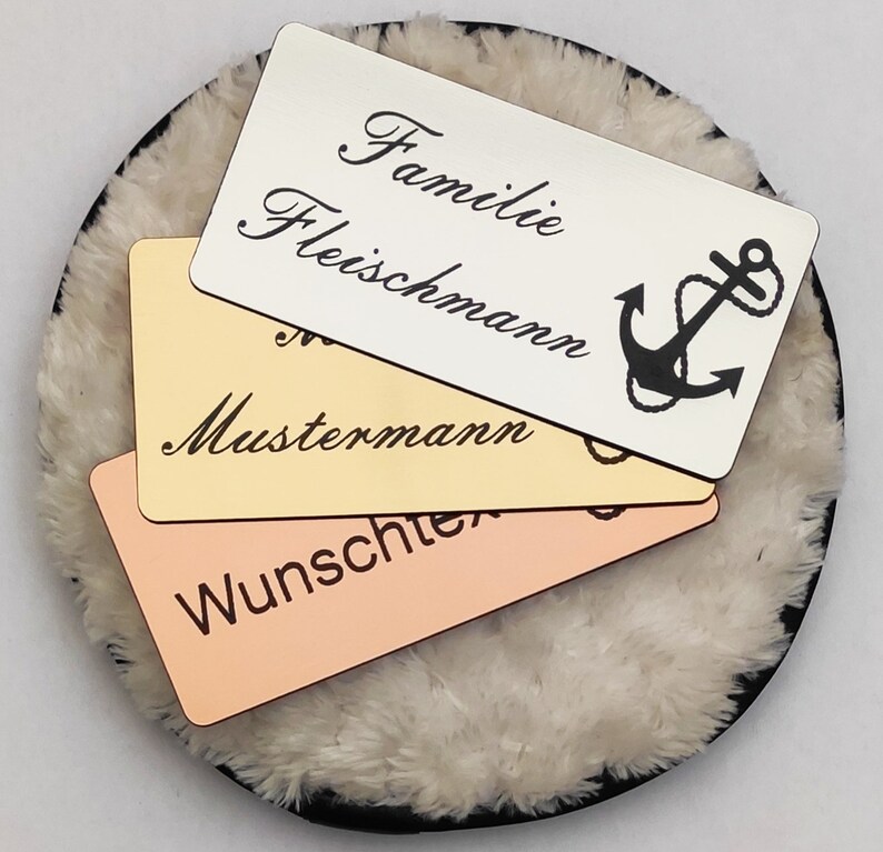 Klingelschild Türschild Briefkastenschild Namensschild