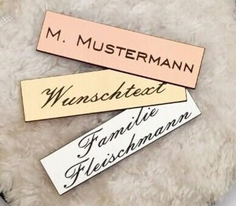 Doorbell Name Plate Door Plate Mailbox Plate With Individual Engraving