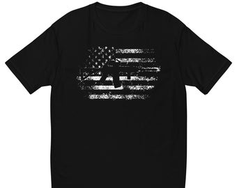 AR-15 American Flag T-shirt, AR15 Flag, American Flag Shirt