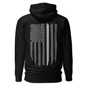 Thin Silver Line Hoodie, Correction Officer Sweatshirt, Silver Line Flag, Strong Line Apparel