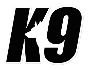 K9 Sticker, K-9 Vinyl Sticker, K9 Handler