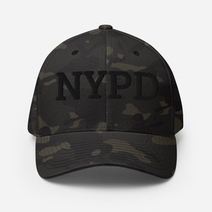 NYPD Multicam Fitted Hat, New York City Police Department Camouflage, NYPD Camo hoed
