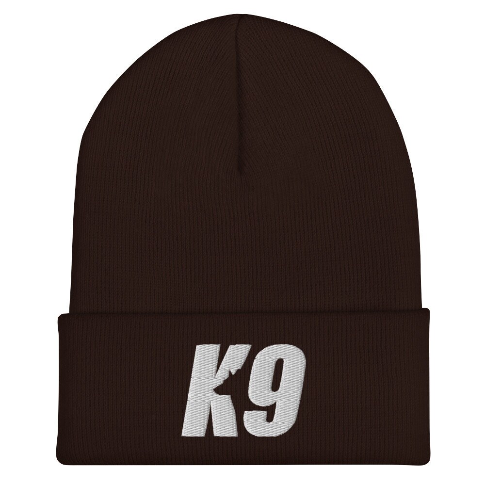 K-9 Unit Cuffed Beanie – Embroidered K9 Police Design  display picture 1