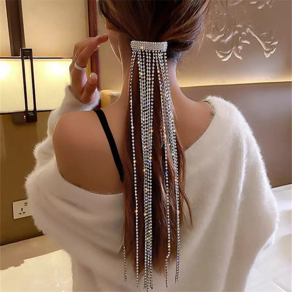 Hair Band Diamond Disco Hair Clips Crystal Tassel Hair Accessories