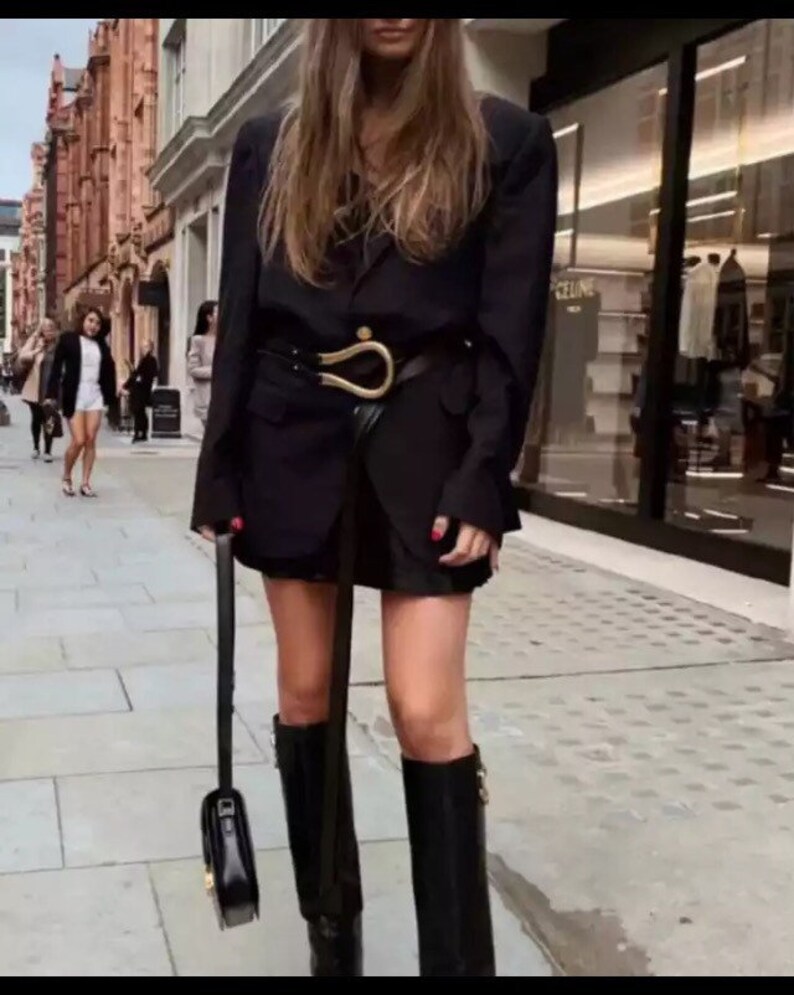 Ladies Waist Belt Pu Leather Vegan Friendly Style Boho Etsy