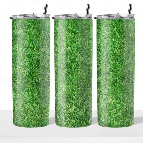 Grass Lawn  20oz SKINNY TUMBLER straight wrap 1 jpeg file