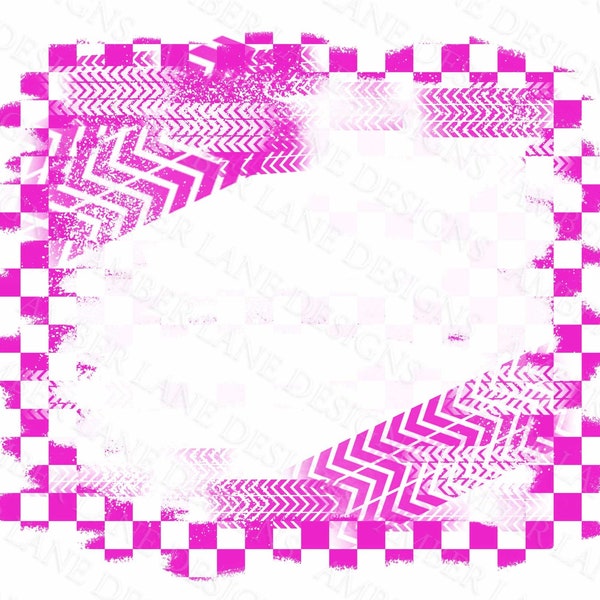 Hot Pink Grunge Fuchsia Finish Line Fusion: Grunge Bleach Checkered Flag PNG