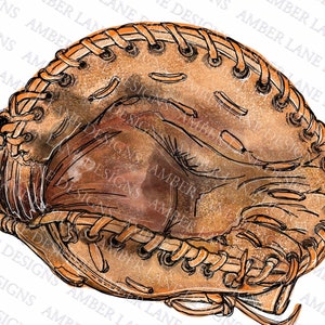 Baseball Catchers Glove png file Sublimation Design tumbler wrap