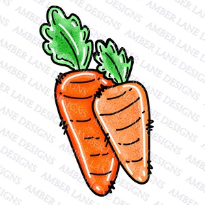 Carrots png, doodle art| Sublimation | PNG Design | Hand Drawn
