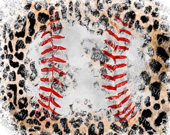 Baseball  and leopard grunge   Watercolor  Background PNG , splash frame