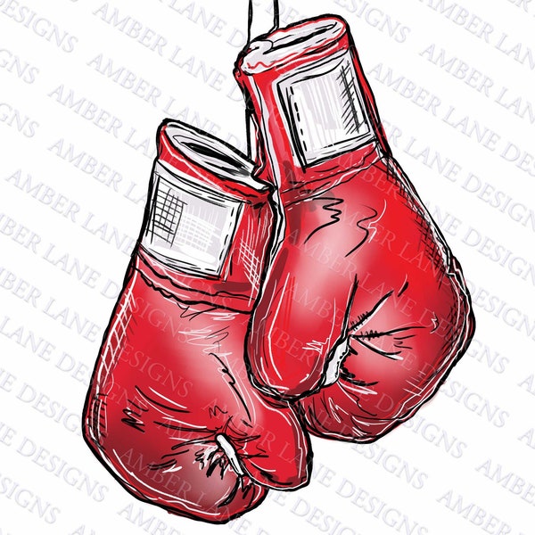 Red boxing gloves png file