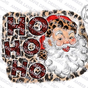 Nostalgic Jolly: Classic Santa Ho Ho Ho Vintage PNG