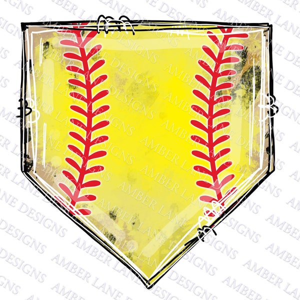 Lacets de softball et imprimé léopard Home Plate png, Sublimation softball PNG