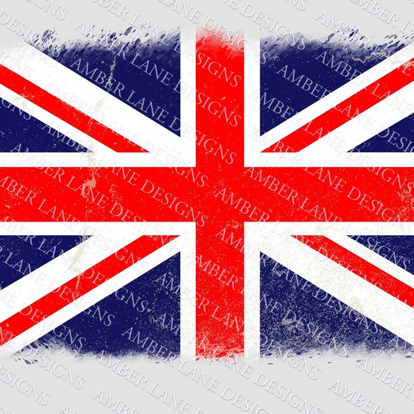 Union Jack Brits Verenigd Koninkrijk Grunge Flag PNG-bestand