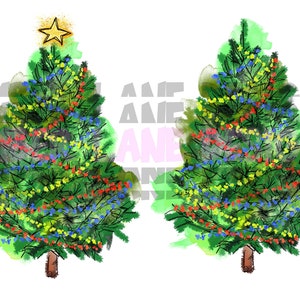 Watercolor Christmas Bow Clipart, Sublimation PNG (2795040)