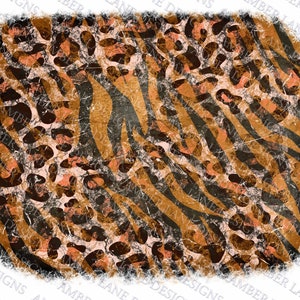 Tiger Print and leopard, Grunge Background,  Frame png | Distressed Grunge Splash Background