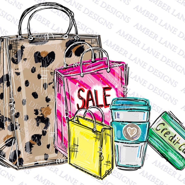 Shopping Bags Sublimation png file.