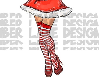 Mrs Santa Legs | Father Christmas | Mrs claus clipart |  | christmas decoration | Christmas crafts.